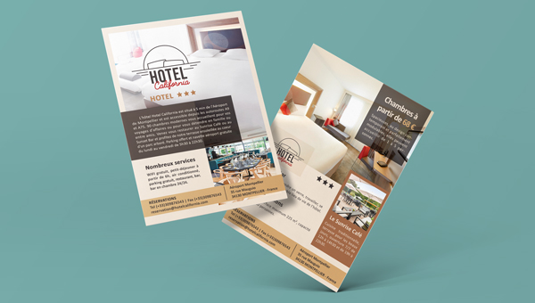 Flyers Hotel California créé par Romy Cardon