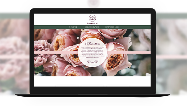 aperçu du site internet À fleur de Toi créé par romy cardon