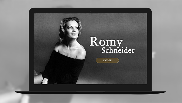 aperçu du site internet Romy Schneider créé par romy cardon