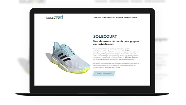 aperçu du site internet Solecourt créé par romy cardon