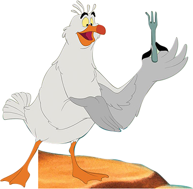 image de Eurêka, goëland azimuté ami de Ariel et Polochon