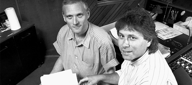 Photo de Howard Ashman et Alan Menken compositeurs pour le film : La Petite Sirène