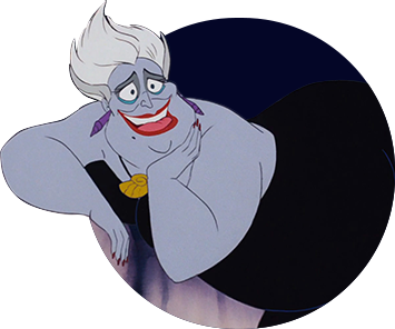 image d'Ursula, sorcière du film d'animation