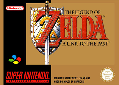 photo de la boîte de jeu Zelda, a link of the past
